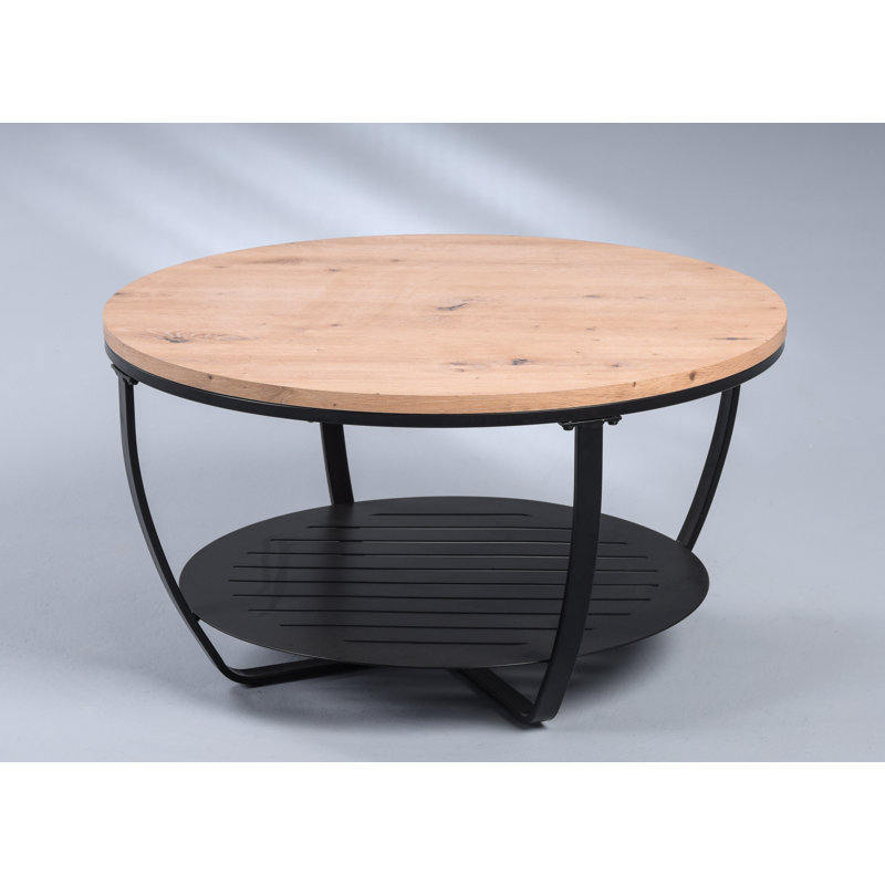 Dyess Coffee Table with Storage, Black