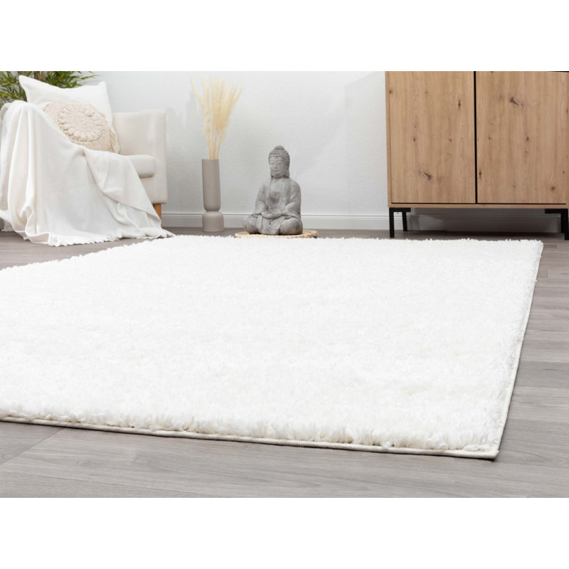 Jahmar Solid Colour Shag Area Rug, Rectangle 170 x 204cm
