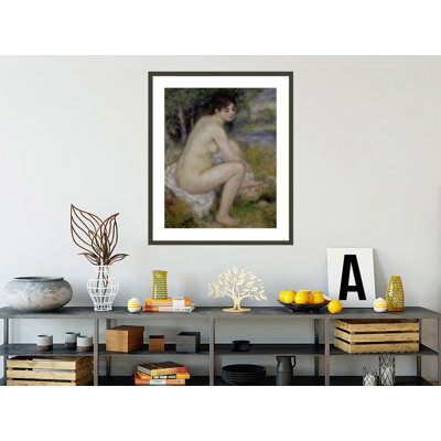 «Nu in a Landscape» par Pierre-Auguste Renoir, impression giclée sur cadre