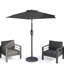 Parasol de marché avec manivelle et inclinaison. Auvent résistant aux rayons UV pour la piscine, la cour et le patio (sans base)-2083478740