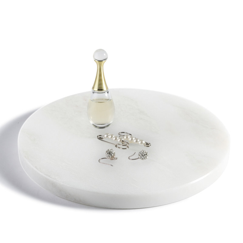 Plateau rond en marbre naturel Guein