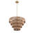 Evadne 6 - Light Brown Bowl Pendant
