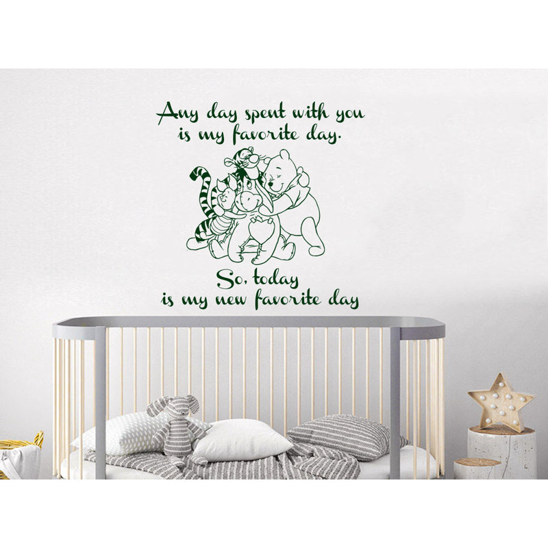 Décalcomanie murale winnie classic the pooh, vert
