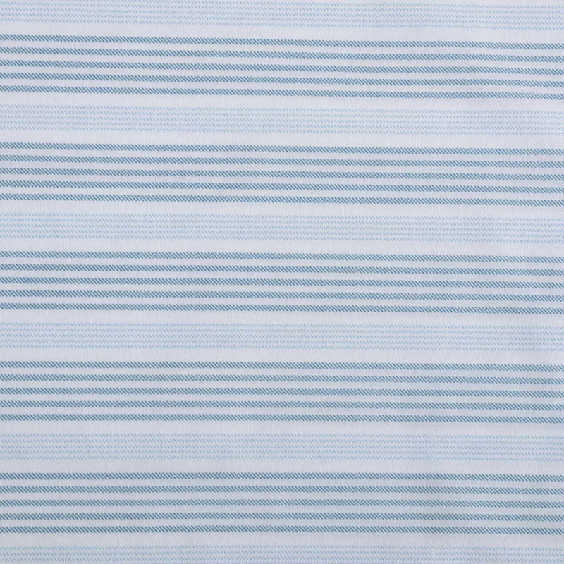 Ensemble de draps en coton percale Nautica, Ensemble de draps pour lit simple TG avec 1 taie d, Tayleur Stripe Blue