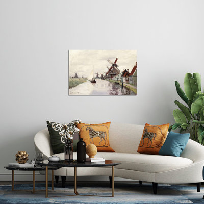 «Windmill In Holland, 1871» par Claude Monet - impression non encadrée