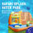 Banzai Safari Splash Water Park Inflatable Bouncer Slide with Cannon and Blower