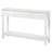  51.18in White 2-Layer 3-Draw MDF Grille Foyer Table