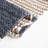 Gered Vintage Leather Hand Woven Leather/Jute Striped Rug in Dark Gray/Brown-307673788