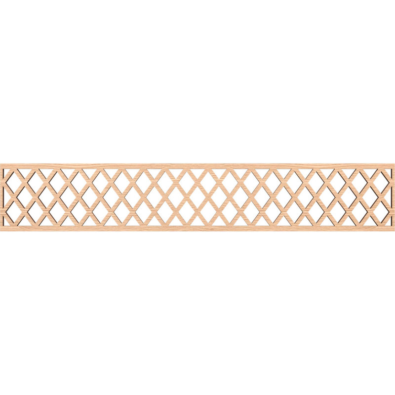 Moulure Manchester Fruster, H 8 po x l 46,625 po x P 0,375 po, Chêne rouge