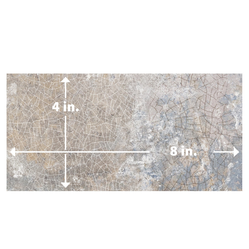 Myst 4 In. X 8 In. Ceramic Wall Tile, Brown