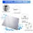 16" Ceiling Mount Ultra Thin Rainfall Shower Head 2.5 GPM Square Overhead Shower-123845493