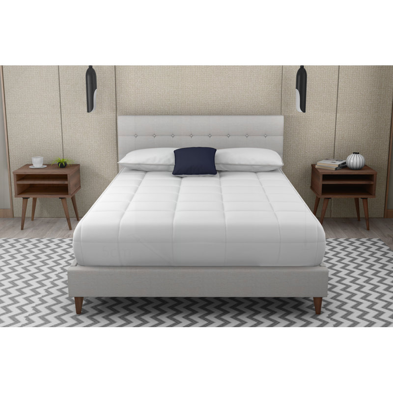 Luxurious Upholstered Queen Bed with Stylish Nightstands for a Dreamy Bedroom