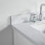 Meuble-lavabo double autoportant de 60 po avec pierre artificielle entièrement assemblé-130180588