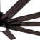 72 In.Integarted Led Large Black Double Finish Ceiling Fan With Remote Control
