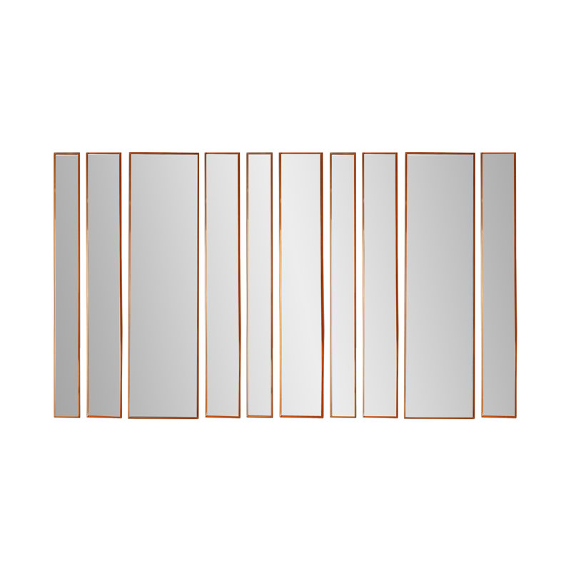 Burnadette Metal Flat Mirror, Bronze