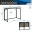 Bureau pliable Techni Mobile - Gris-27475166