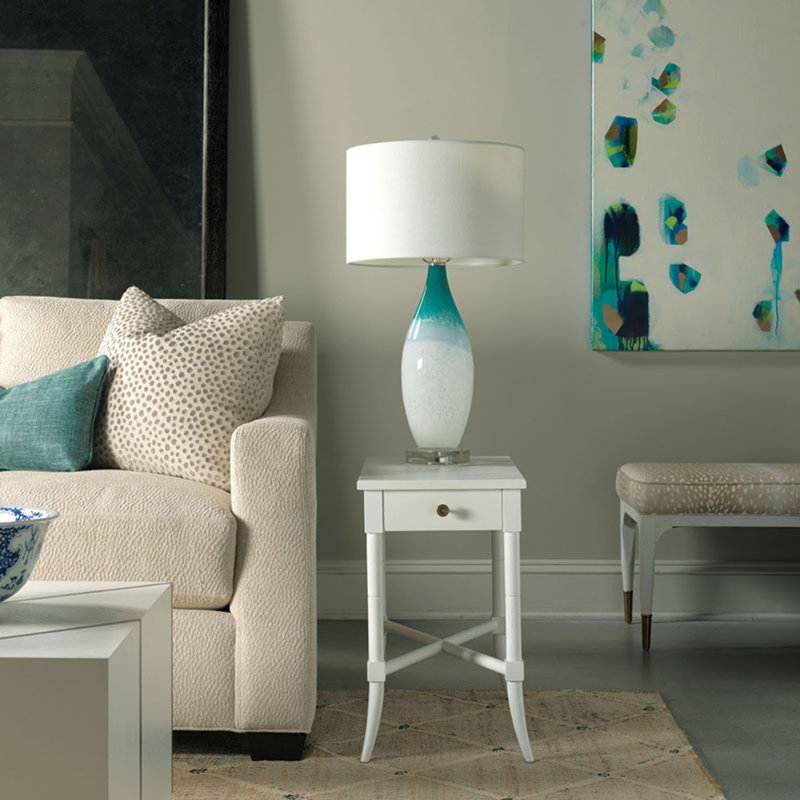 Tradd End Table, Alabaster