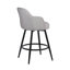 Tabouret de bar pivotant de 26 po de hauteur et tabouret de comptoir rembourré avec accoudoirs à dossier incurvé (ensemble de 3)-1696372448-1696372454