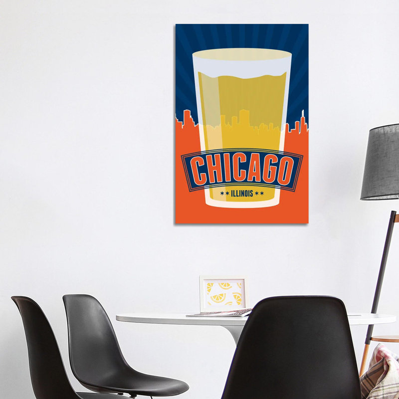 Chicago Beer 1 Piece Wrapped Canvas Wall Art, 101.6 cm H x 66.04 cm W