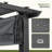 Aluminum Pergola with Retractable Canopy-90613900-90613905