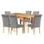 6 - Person Solid Oak Dining Set
