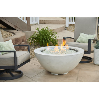 Cove Rectangle Concrete Smokeless Fire Pit Table