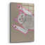  «Pink Cat Play» par Bebe Keith, art mural en verre acrylique, 12 po x 16 po