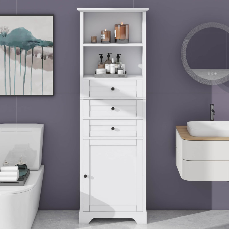 Armoires de rangement avec 3 tiroirs et tablette personnalisable, parfaite pour les petits espaces