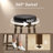 Upholstered Swivel Solid Wood Frame Bar Stool-2003177739-2003177736