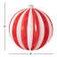 Ornement boule rayée bonbon Candy
