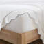Ensemble de draps et taies d'oreiller en coton très grand, satin de coton 300TC, poche profonde, blanc et bleu
