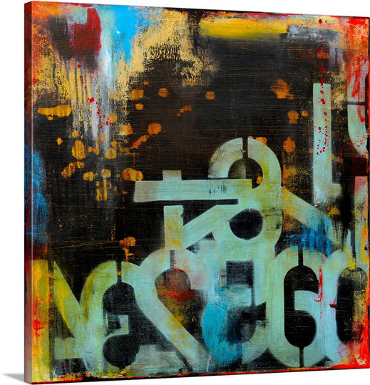 «Bellay Out Numbered» par Erin Ashley, reproduction d'art sur toile, H 16 po x l 16 po x P 1,25 po