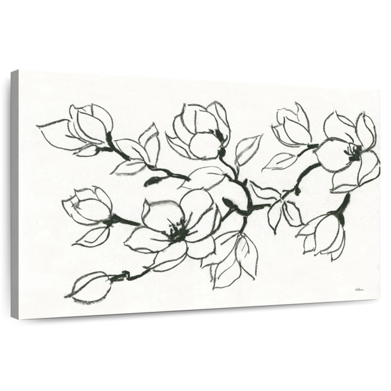 Harnek Flower Drawing, 32" H x 48" W
