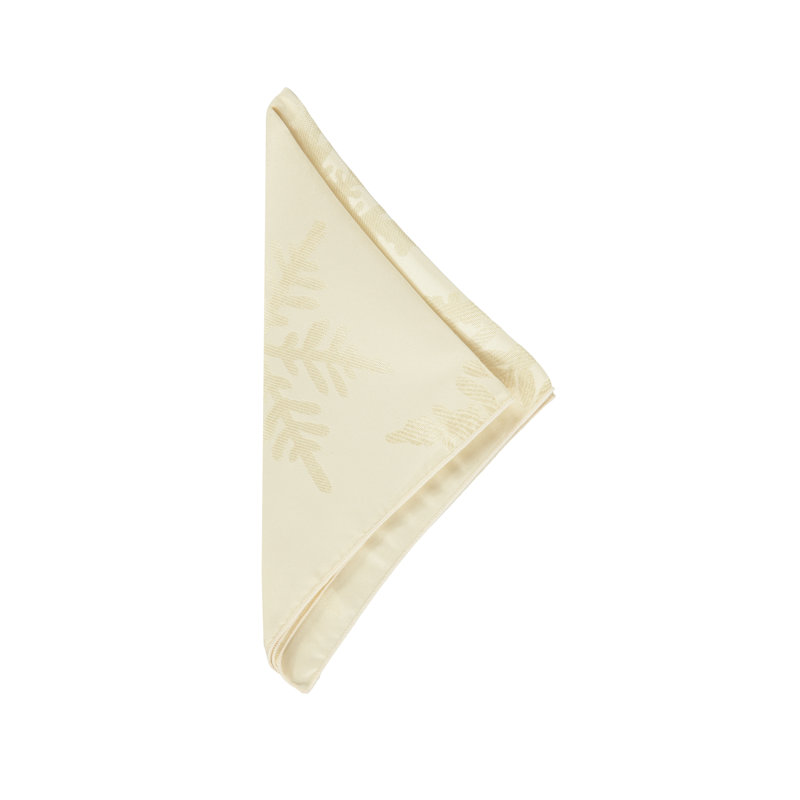 Nappe de Noël géométrique Almanza, Ivoire, L 84 po x l 60 po