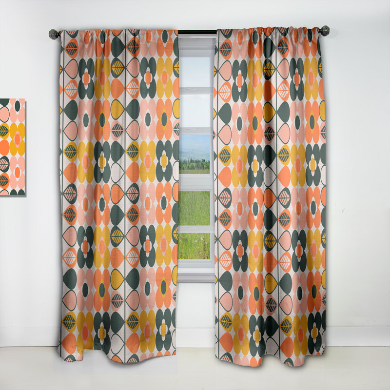 Rideau en lin / polyester, L 52 po x L 84 po