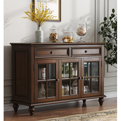 Buffet en bois massif de style américain