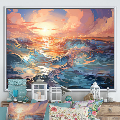 " Aqua Pastel Clouds Lansdcape I "