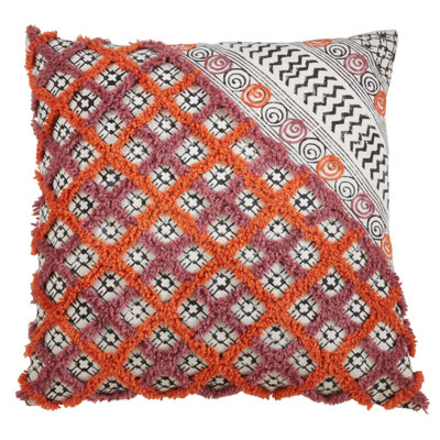 Housse de coussin en coton touffeté Lola