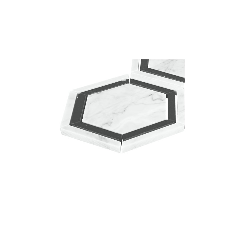 Harrison 6" x 6" Marble Mosaic Wall & Floor Tile