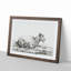 Resting Goat by Jean Bernard - Picture Frame Drawing Print-55598668-55598670