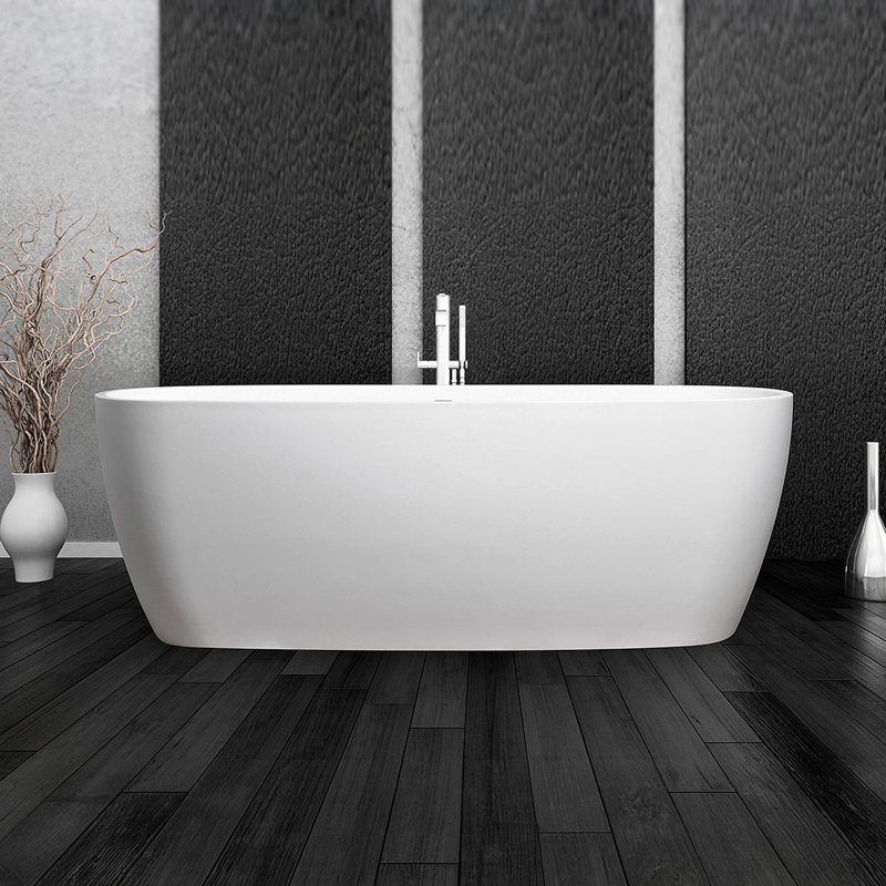 Lunar 60'' x 32'' Soaking Solid Surface Bathtub