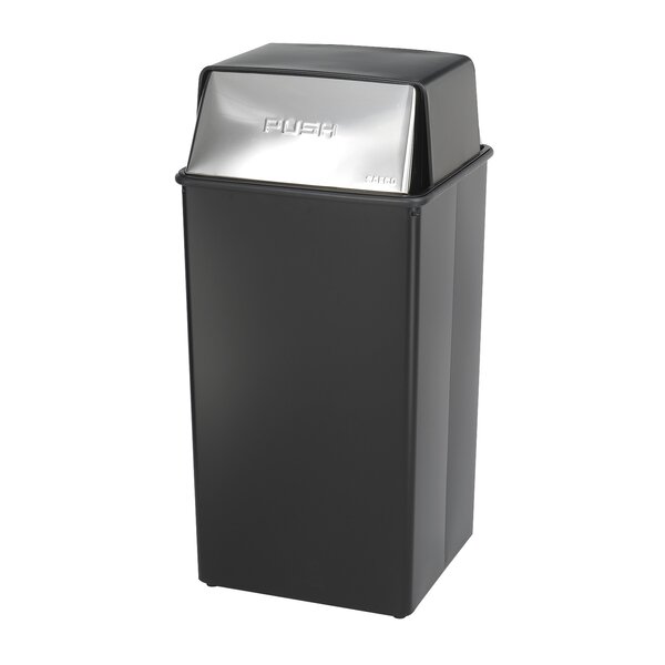 Safco 30-Gallons Steel Commercial Touchless Kitchen Trash Can with Lid  Indoor in the Trash Cans department at