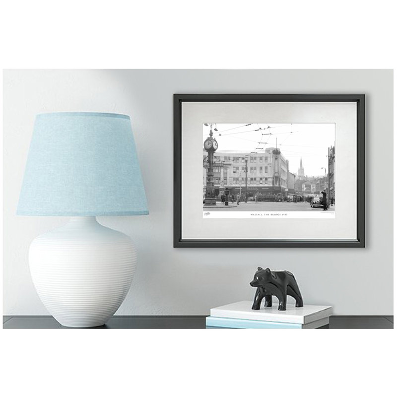 Walsall, The Bridge 1955 - Single Picture Frame Print, 28cm H x 36cm W x 2.3cm D
