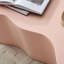 Table basse de forme unique en fibre de verre 50 po - sans assemblage - rose-1908856269
