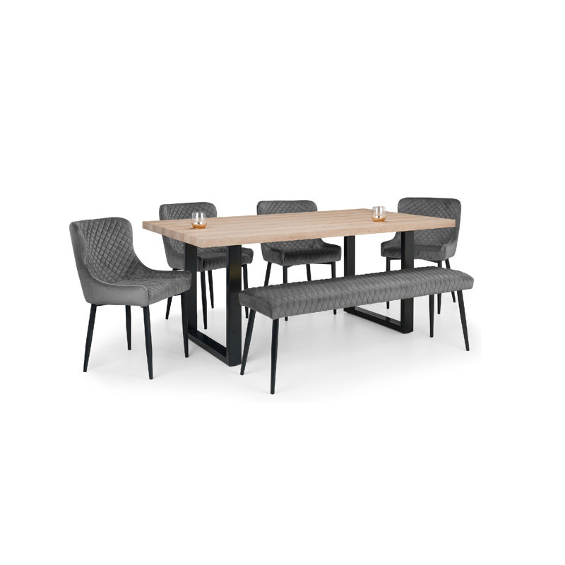 Wynnfield 6 - Person Dining Set, Grey