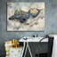 «Blue Whale And City» par Momart, art mural sur toile-911230784