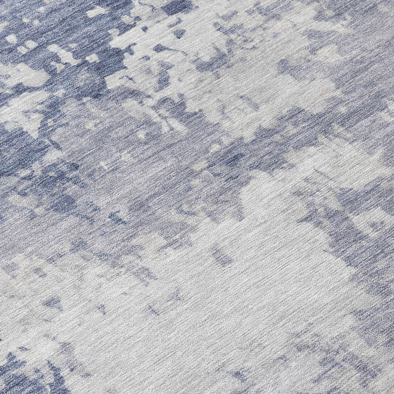 Tapis abstrait intérieur / extérieur lavable à la machine Jacinto ACN2142, Tapis de couloir 2 pi 3 po x 7 pi 6 po