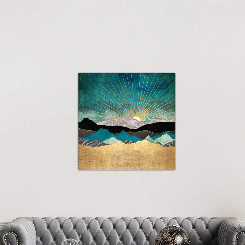 « peacock vista » par spacefrog designs-impression, H 18 po x l 18 po x P 1,5 po, Toile tendue