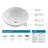 Ceramic Ceramic Circular Vessel Bathroom Sink-5991496