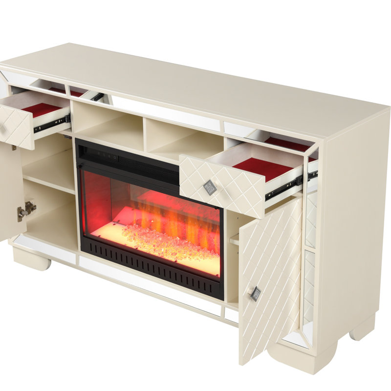 TV Stand With Electric Fireplace
